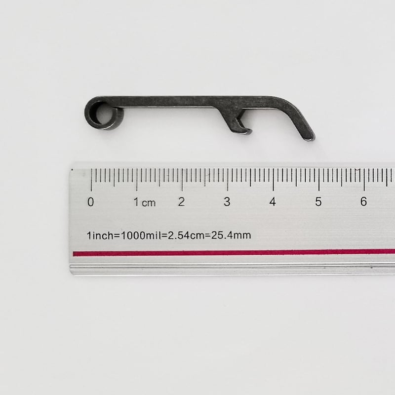 Titanium Bottle Opener Keychain with Stainless Steel Rings