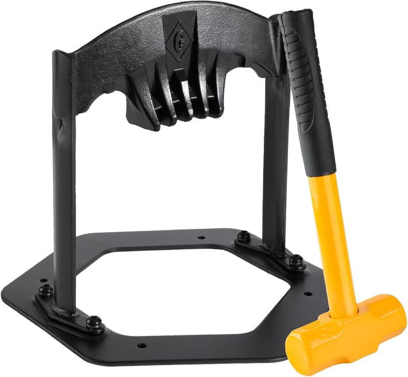 Wood Splitter with 2.2 lbs Hammer – Cast Steel Manual Firewood Tool