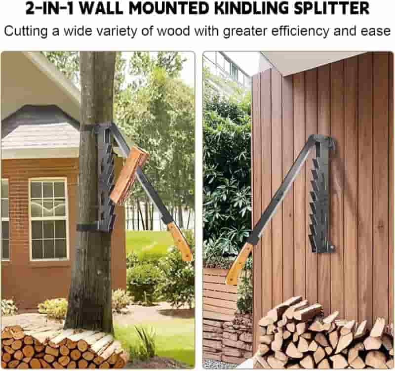 Wall Mounted Metal Kindling Splitter