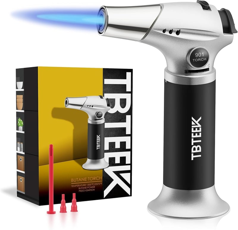 Cooking Torch with Adjustable Flame & Safety Lock
