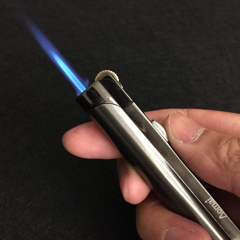 Jet Torch Windproof Cigar Lighter, Gray, No Gas