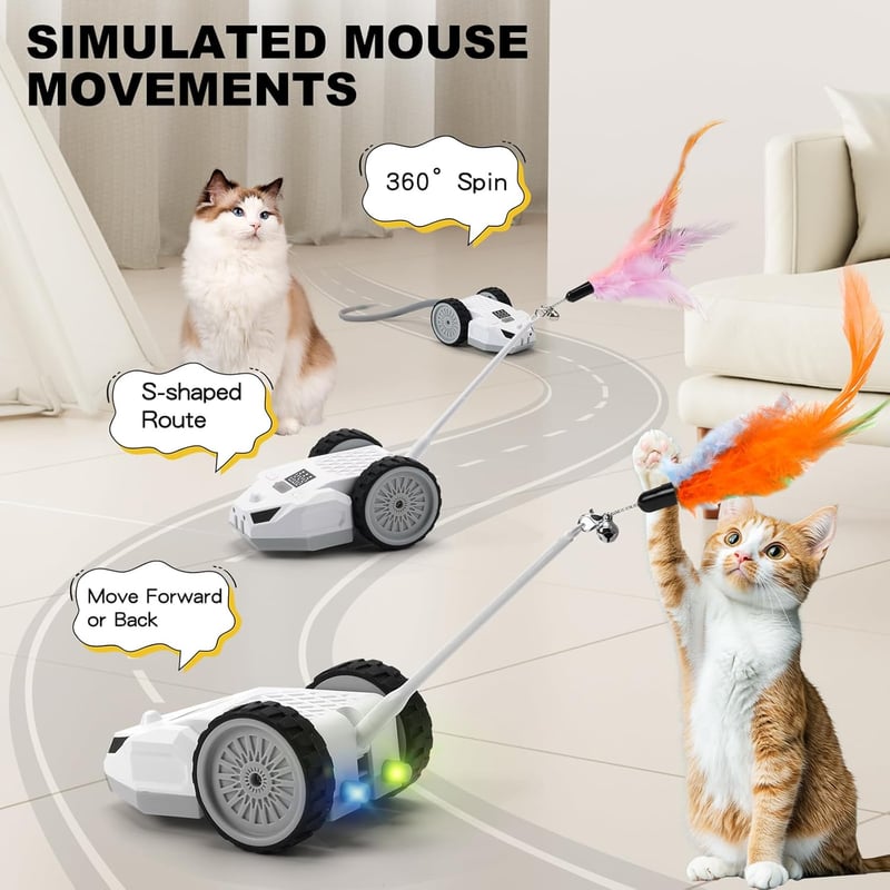 Smart Moving Electric Mouse for Cats