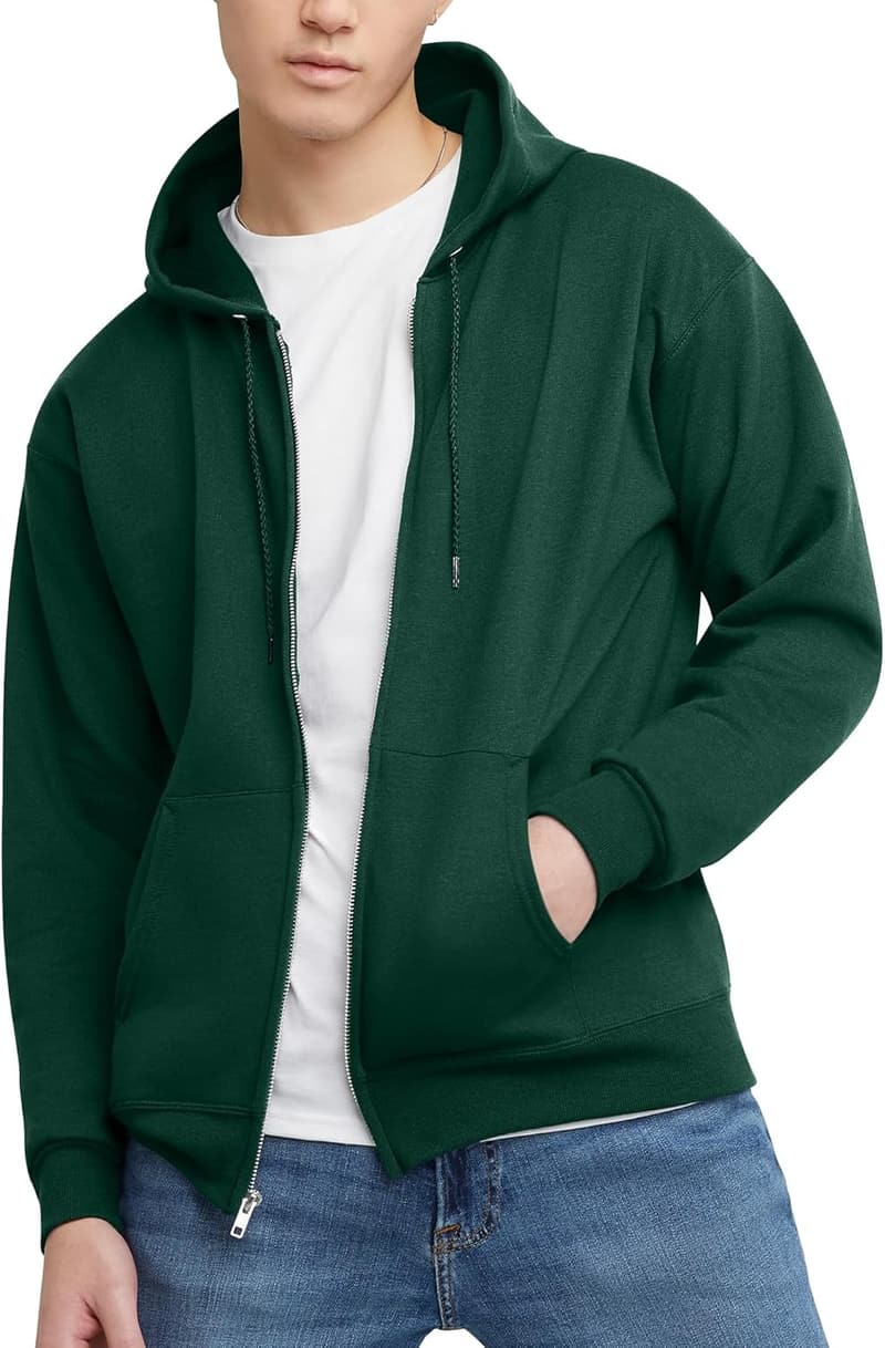 Men's EcoSmart Fleece Zip Hoodie