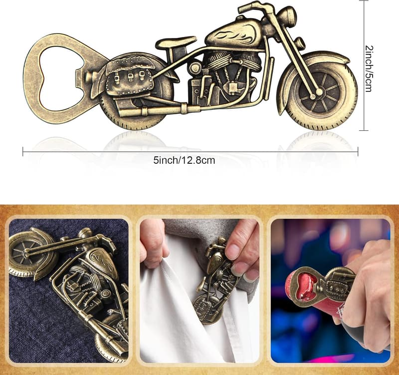 Birthday Motorcycle Beer Bottle Opener for Men