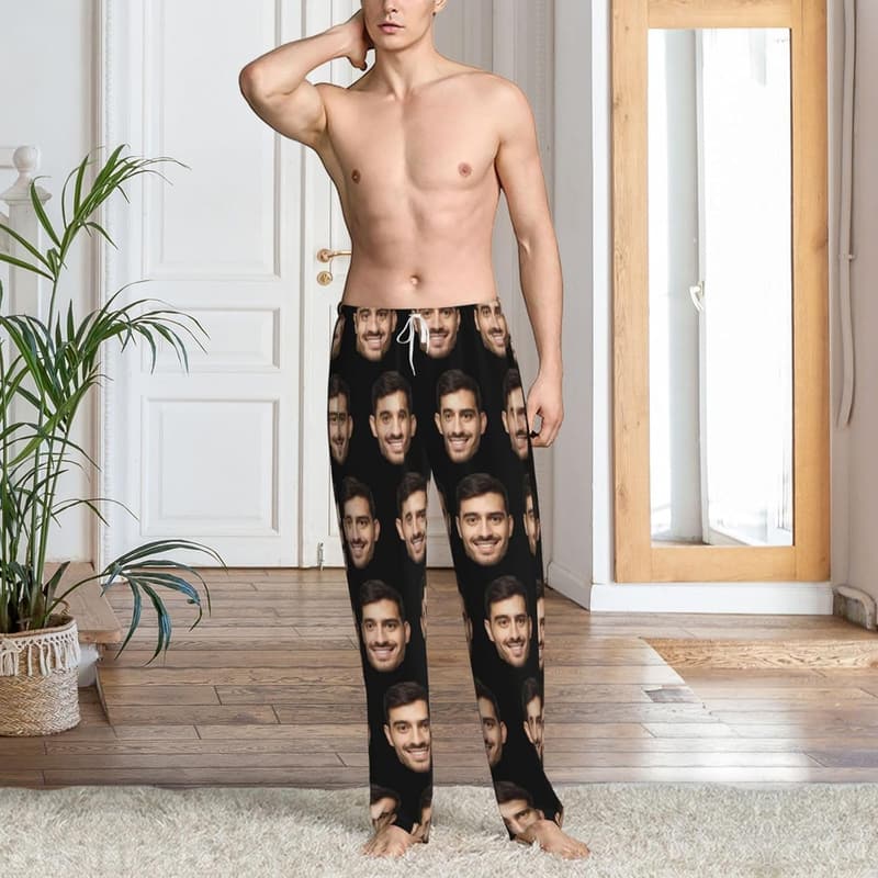 Personalized Photo Pajama Pants for Adults