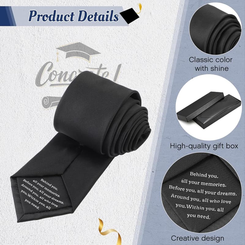 2025 Graduation Men's Solid Necktie 3.15''