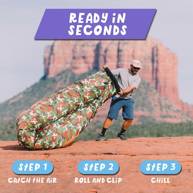 Inflatable Couch for Camping & Music Festivals