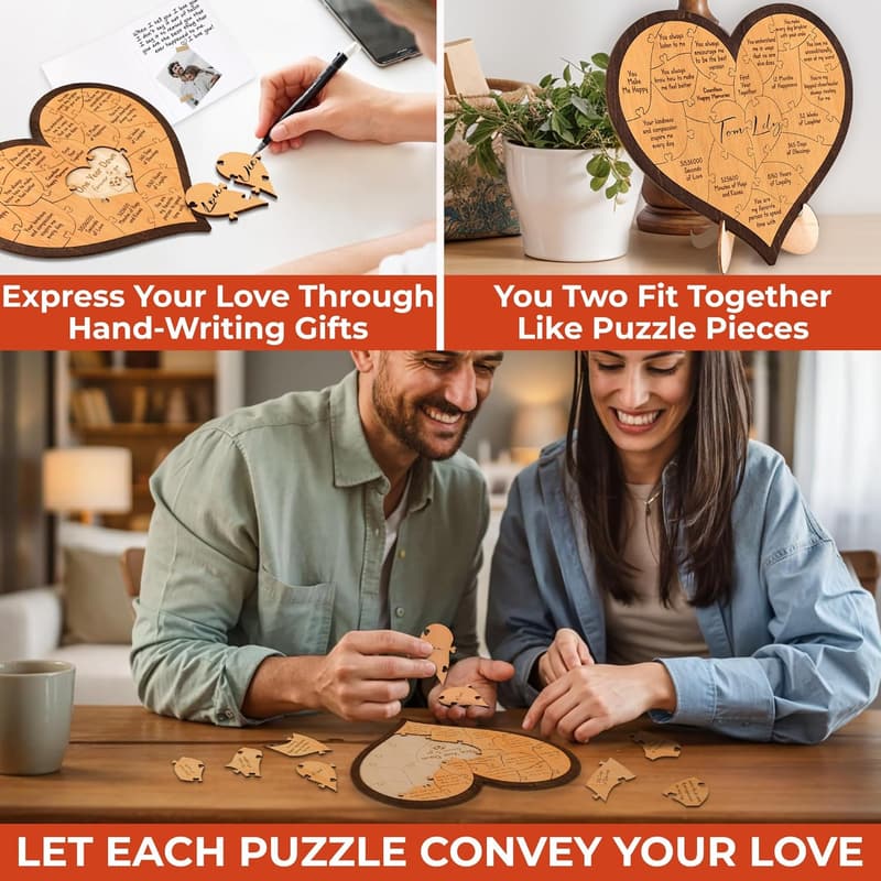 1st Anniversary Wooden Gift for Couples
