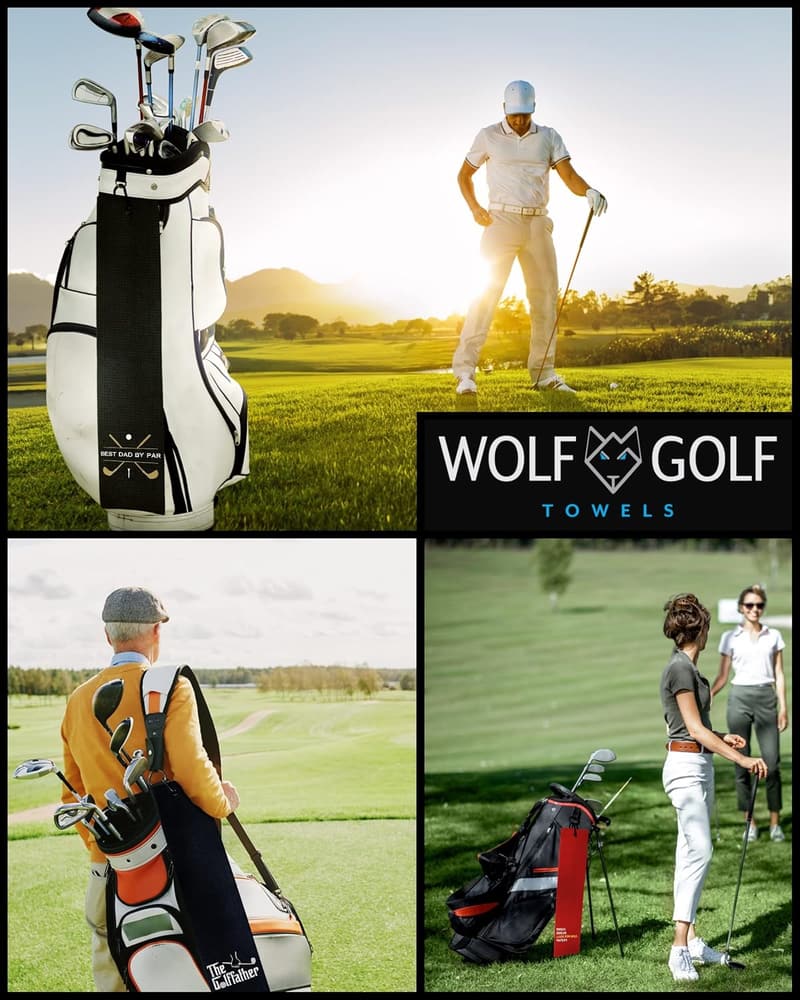 Men's Funny Embroidered Golf Towel Gift