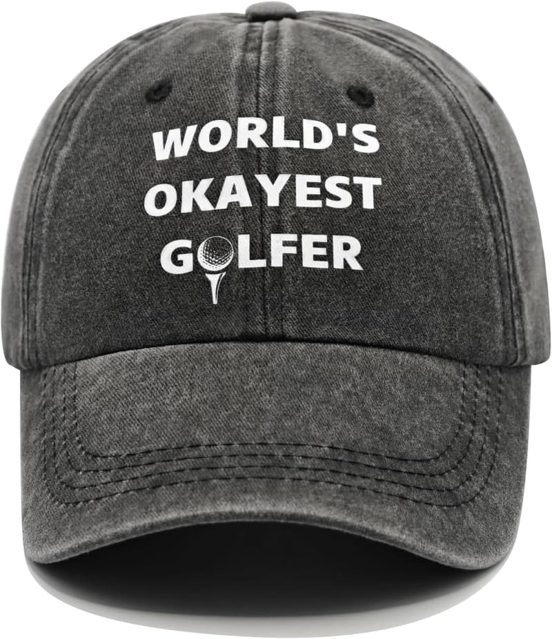 Golf Men’s Adjustable Embroidered Cap