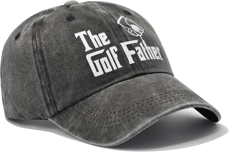 Golf Cap for Men - Adjustable Embroidered Hat