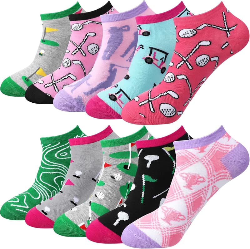Birthday Women's Golf Socks 10-Pair Set