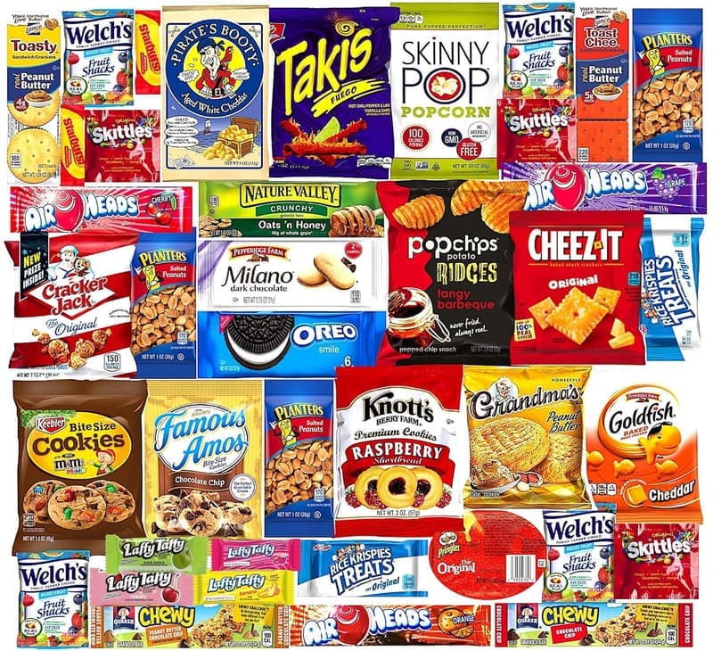 Christmas Snack Care Package: 40-Count Variety Box