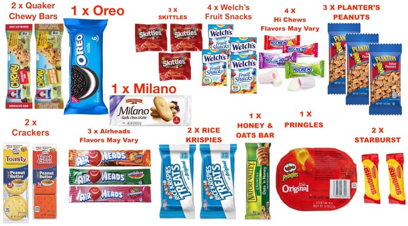 Christmas Snack Care Package: 40-Count Variety Box