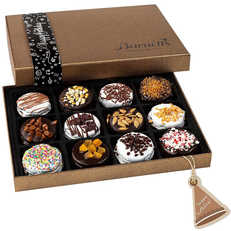 Birthday Chocolate Cookies Gift Basket for Women