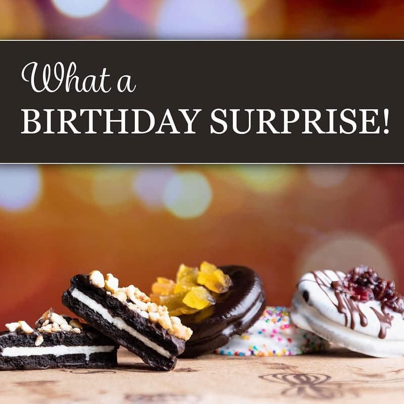 Birthday Chocolate Cookies Gift Basket for Women