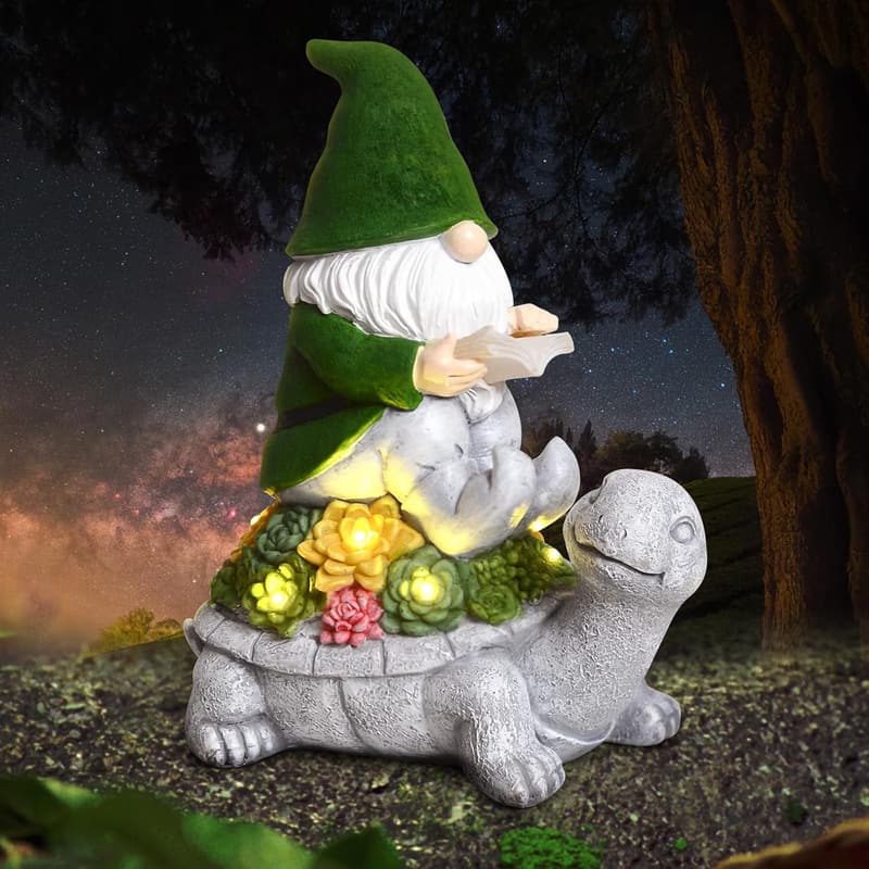 Mother's Day Solar Garden Gnome Statue for Women
