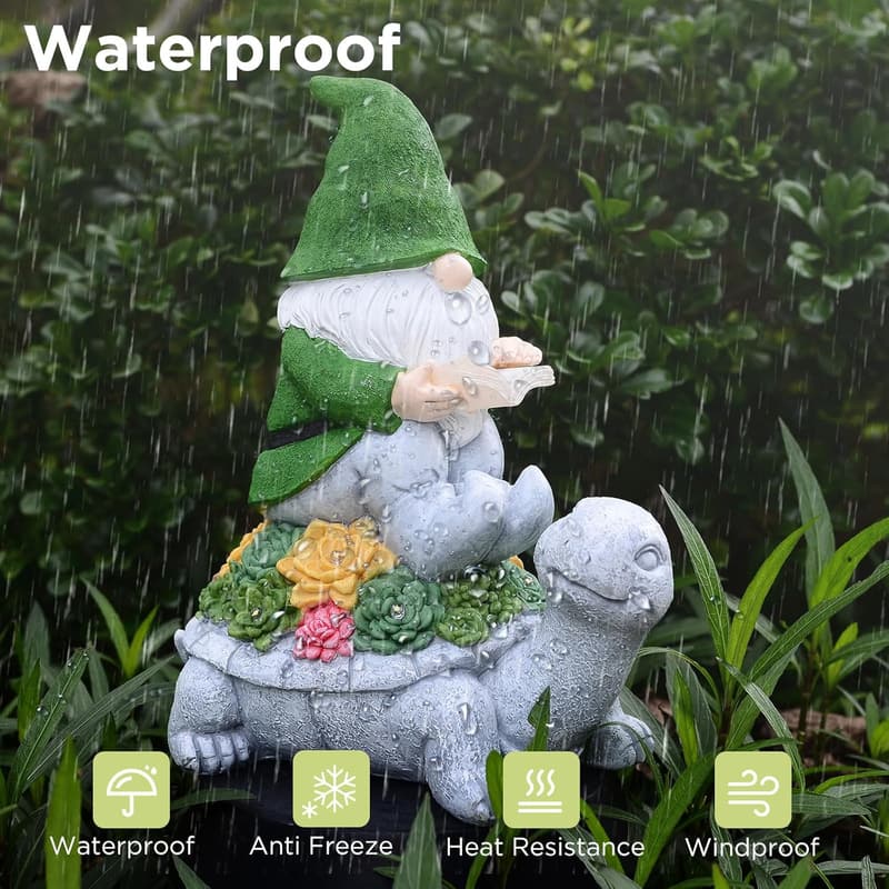 Mother's Day Solar Garden Gnome Statue for Women