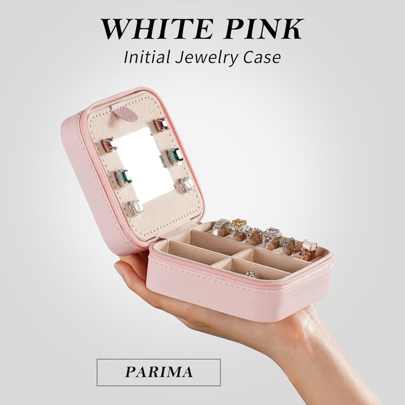 Birthday Gift for Teen Girl – Pink Initial Travel Set