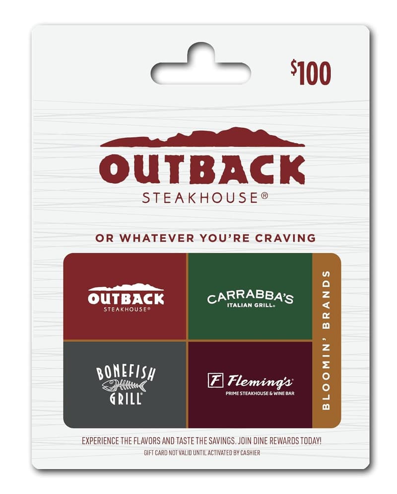 Restaurant Gift Card - $100 Value