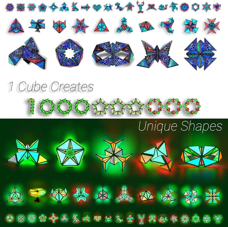 STEAM Holographic Magnetic Pyramid Puzzle Toy