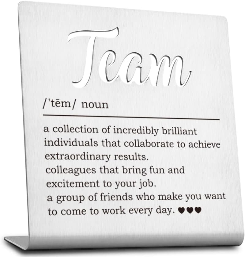 Office Team Desk Sign - Motivational Quotes