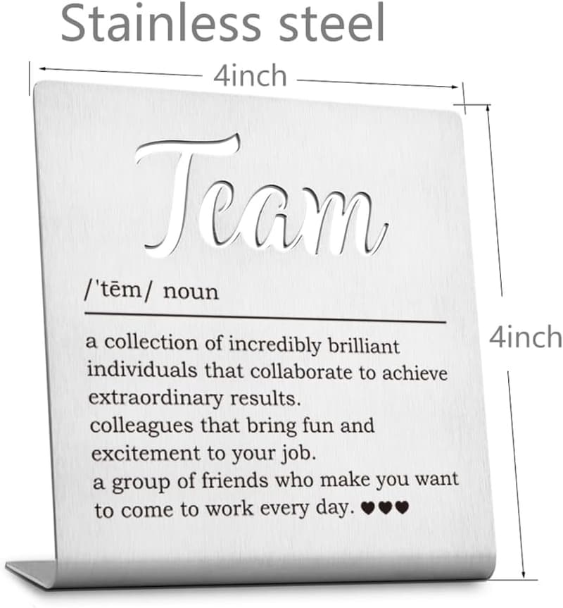 Office Team Desk Sign - Motivational Quotes