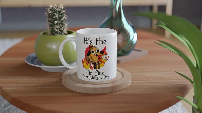 Funny Coffee Mug for Adults, White 11oz