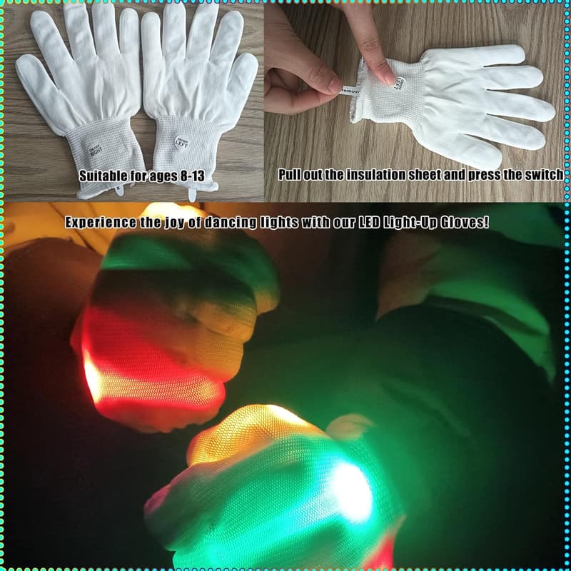 Kids' LED Rave Gloves