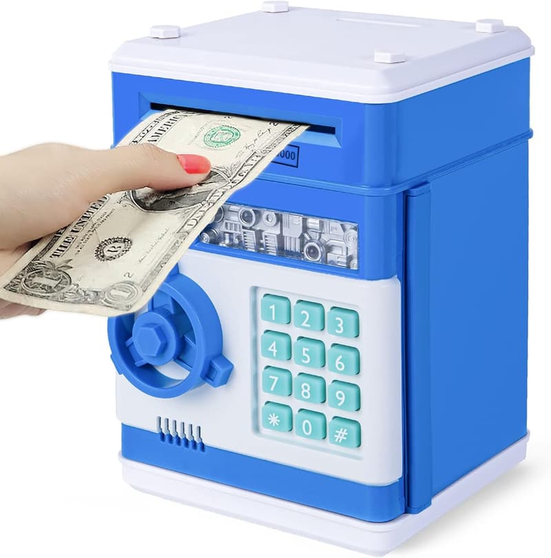 Kids ATM Piggy Bank for Ages 3-12