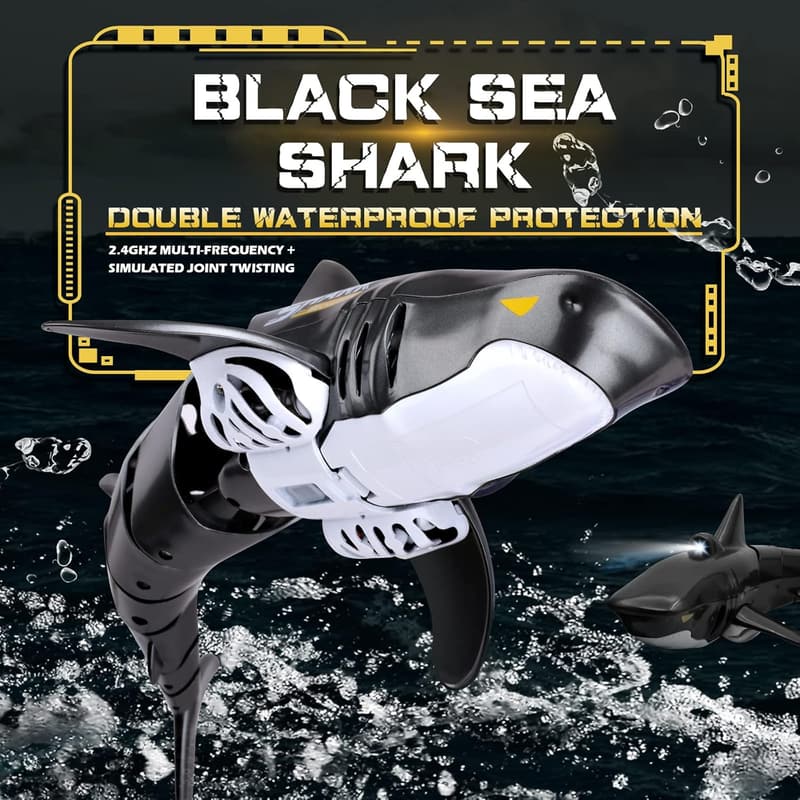 Remote Control Shark Toy for Kids, 2.4G, with 2 Batteries