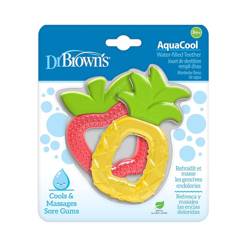 Baby Teether 2-Pack, BPA-Free, Pineapple & Apple 3m+