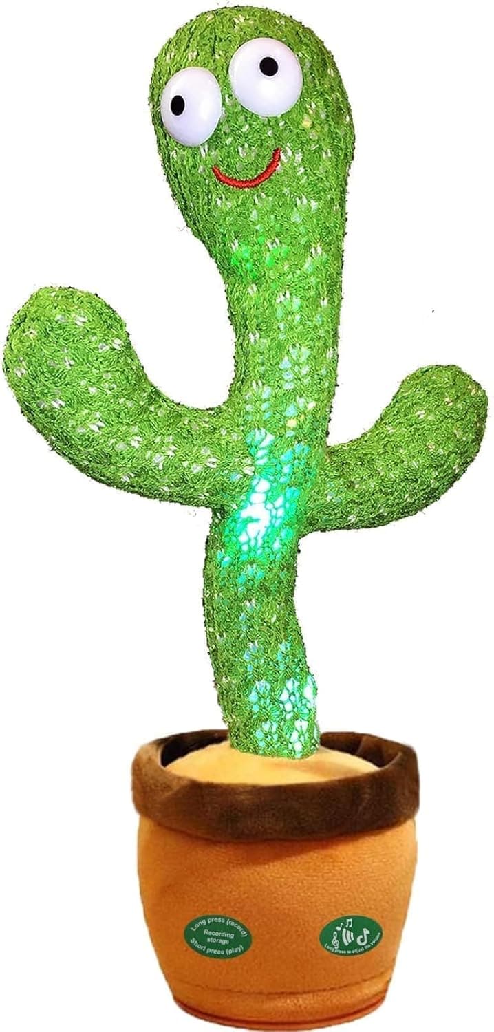 Dancing Cactus Toy with LED Singing & Recording