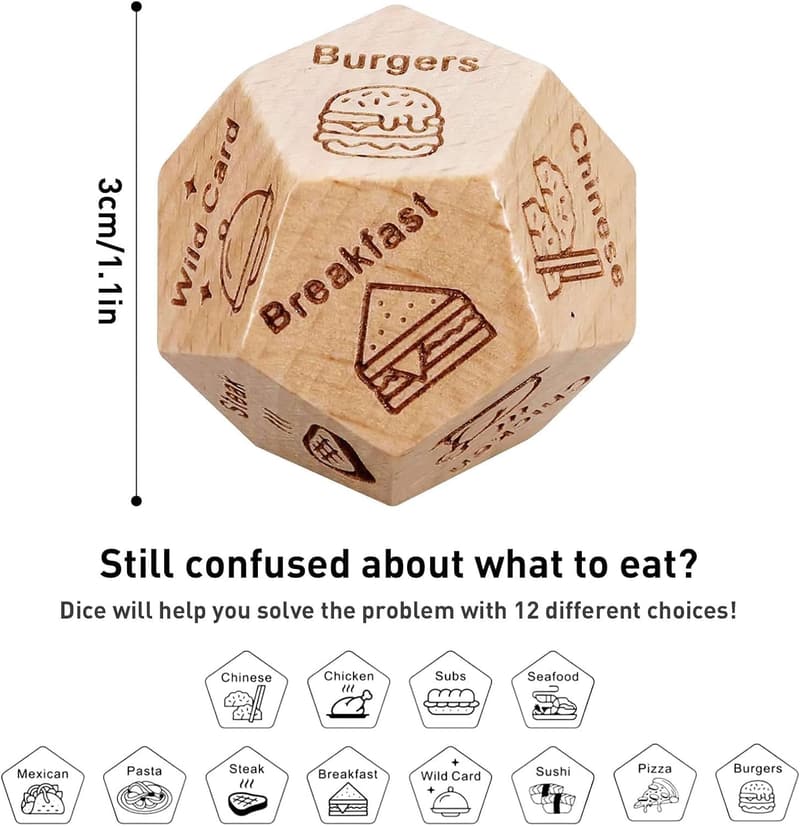 Date Night Food Dice – Couples Gift