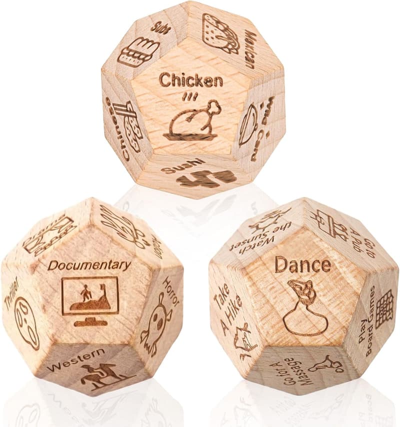 Anniversary Food Dice Set for Couples