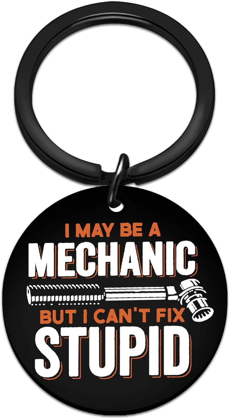 Father's Day Mechanic Keychain Gift for Men