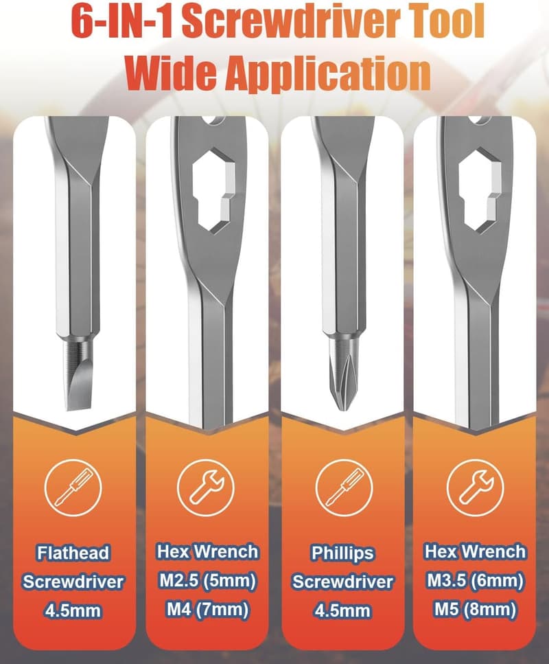 Christmas Keychain Screwdriver - 6-in-1 Tool for Men