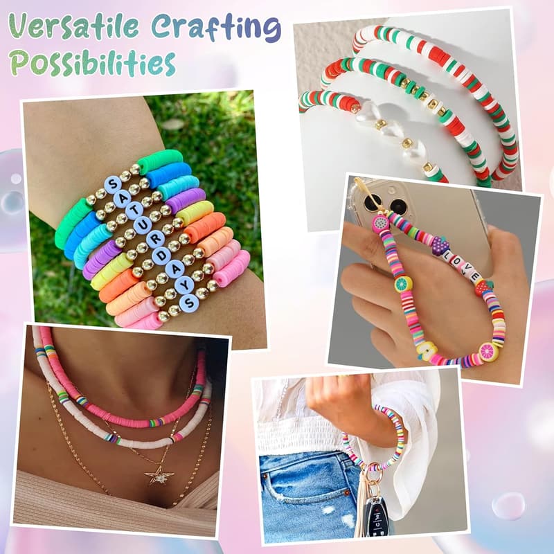 Easter Bracelet Kit: Clay Beads for Ages 6-12