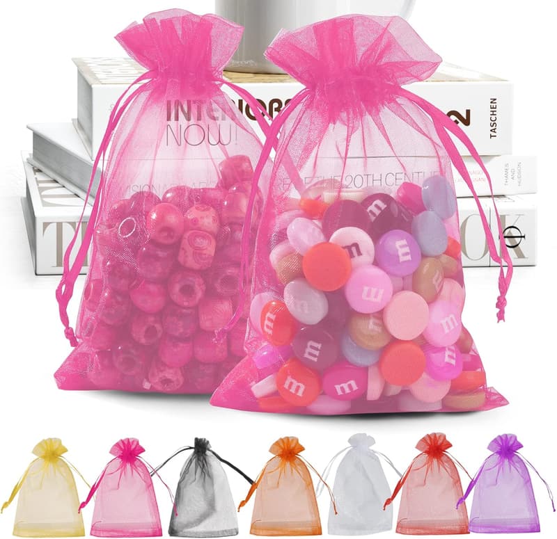 Wedding Organza Gift Bags, 4x6