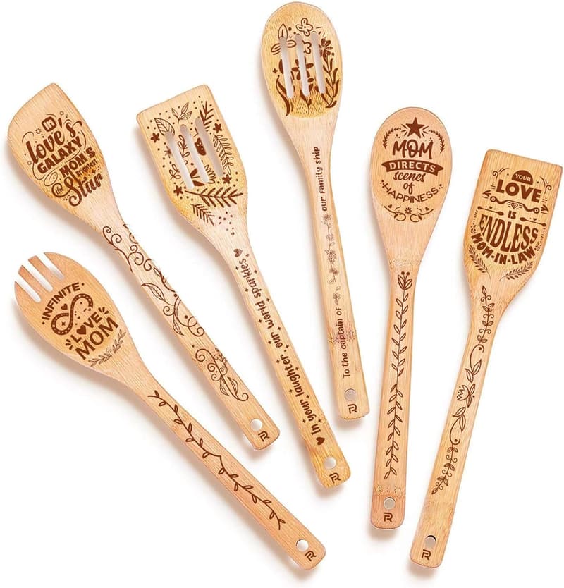 Mother's Day Wooden Cooking Utensil Set