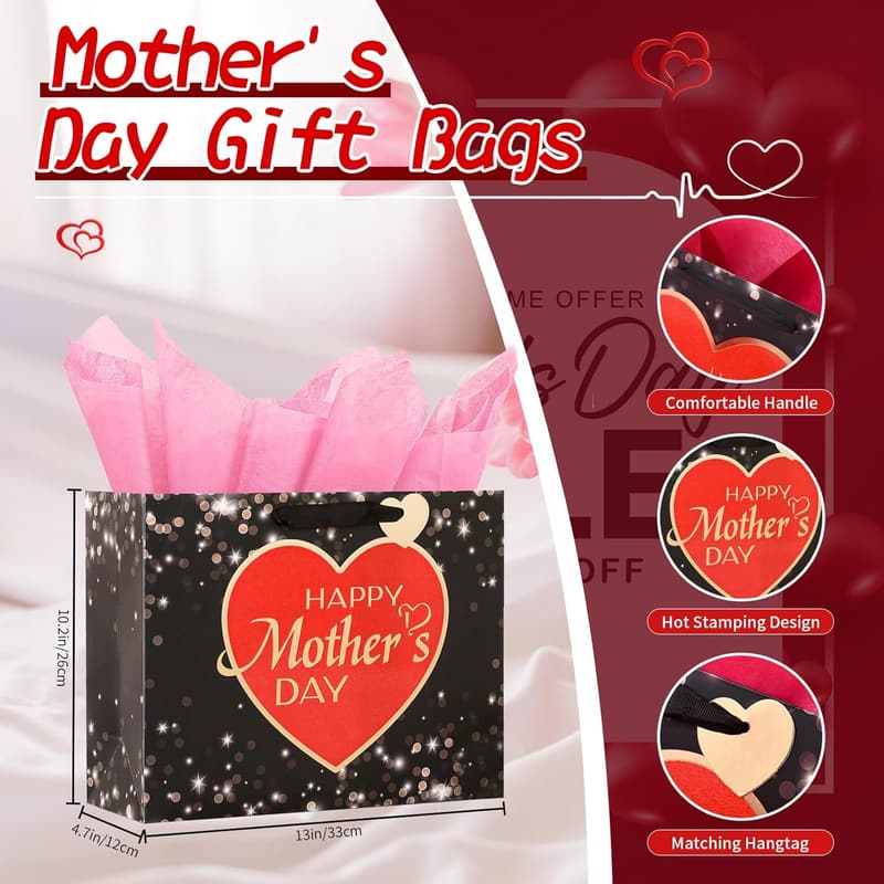 Mother's Day Gift Bag with Cards & Tissue