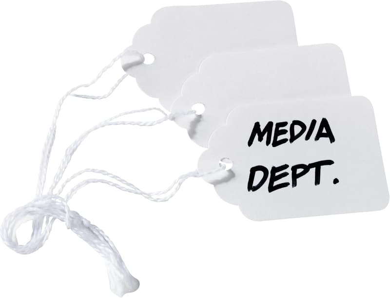 Gift Marking Tags with Strings, 1.75 x 1.09 in, Pack of 100