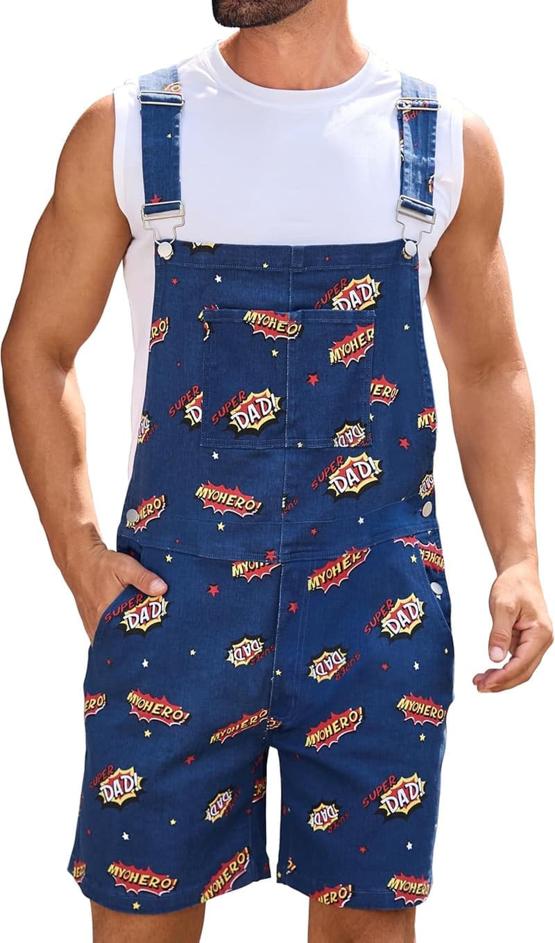 Festival Men's Bib Overall Shorts