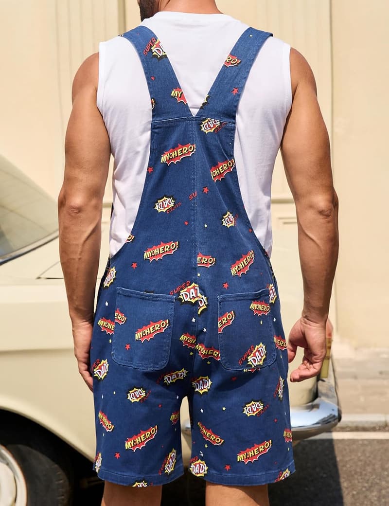 Festival Men's Bib Overall Shorts