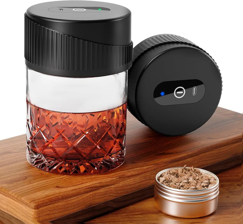 Birthday Electric Whiskey Smoker Kit, 6 Flavors Wood Chips