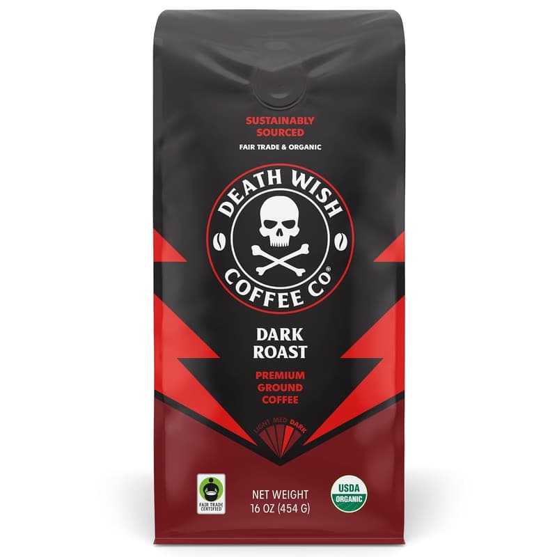 Dark Roast Organic Ground Coffee, 16 oz