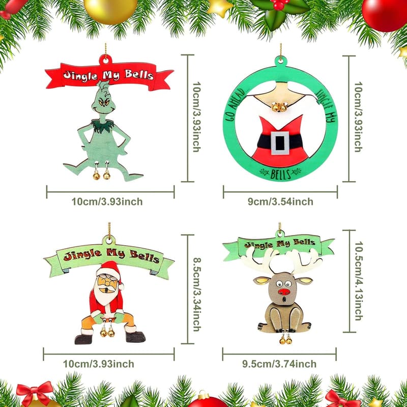 Christmas Wooden Ornaments for Adults
