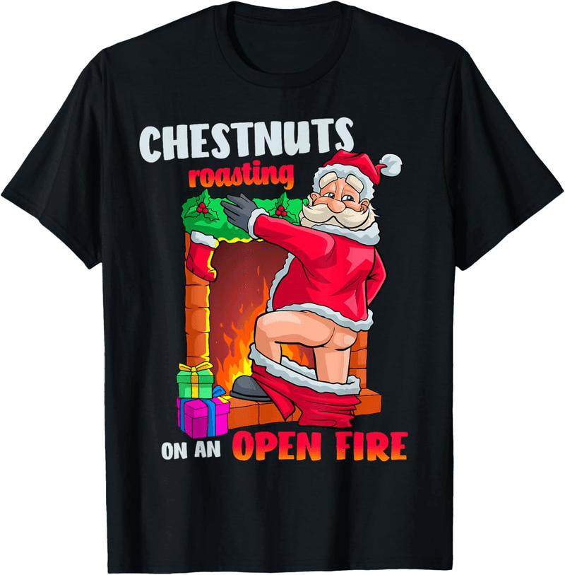 Christmas Naughty Santa Pun T-Shirt