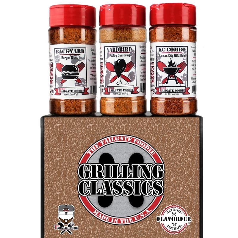 Father's Day Grill Seasonings Set - 4pc BBQ Spice Blends
