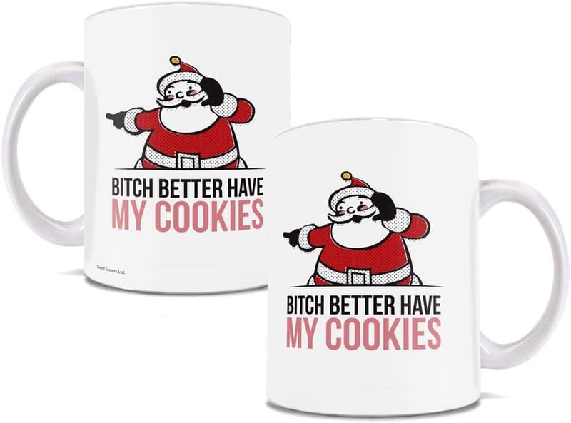 White Elephant Funny Christmas Mug
